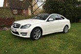 2011 Mercedes C250 Blue Eff AMG Sport, Pan Roof, Red Leather